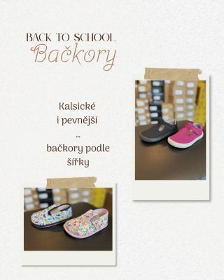 ✨ Back to school ✨ Máme pro vás přehled všech bačkůrek – od širokých po úzké, aby si vybral opravdu každý. 👣 V nabídce...